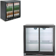 Bottle bar for 2-door beverages 90cm 228l