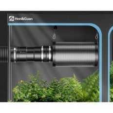 Hon & Guan 100 mm Belüftungskit mit Lüfter 221m3 / h, verwendet