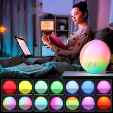 Budík FORYYDR LIGHT, 20 úrovní jasu, USB, FM rádio