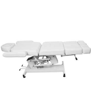 Cadeira elétrica de cosmética Azzurro 706 pedi 1 motor branca — vista lateral