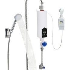 Mini elektrisk vattenvärmare 5500W med dusch och display