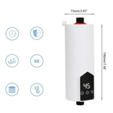 Mini electric water heater 5500W with shower and display