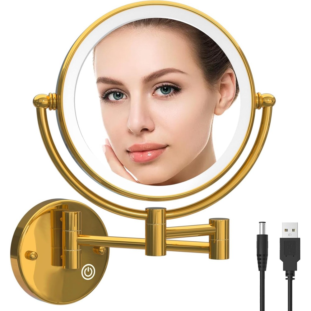 Waller de Reckodor Cosmético com um ouro de luxo 5x