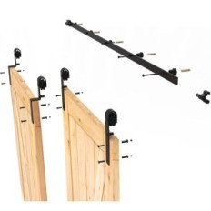 Libisevate liitmike komplekt. Bonikluba 244 cm kahekordse uksega 115 cm