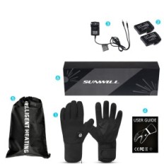 Sonne heizt Handschuhe Größe M mit Batterie 7,4 V für Wintersport