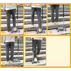 Treppe Walker MyBow 4 Zähne einstellbare Rehabilitation Hilfe, um die Treppe hinauf zu gehen