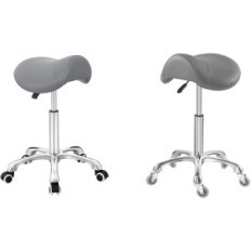 Antlu chair on wheels, gray