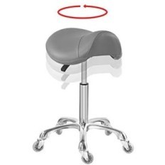 Silla antlu sobre ruedas, gris