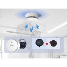 Rilevatore di fumo di rete usato 85dB Sensore di fuoco intelligente wealarm