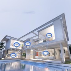 Détecteur de fumée de réseau de réseau d'occasion 85db Capteur d'incendie intelligent weauualarm