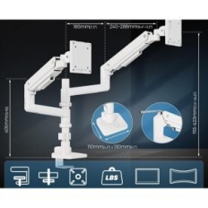 PUTRSEN RZMM-692 Držák monitoru, 2 monitory, 17-49 palců, výstava