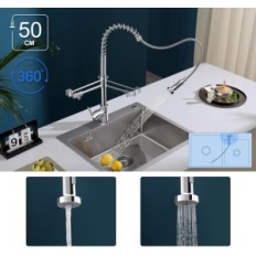 Batterie Kokbon Kokbon. Batterie élégante chromée avec bec tournant