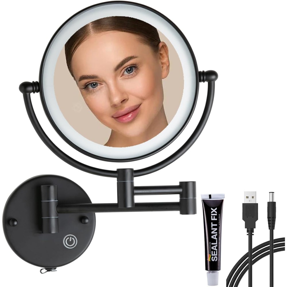 Make-up meik Recodori, USB, 1x / 5x, 6500k, 2600mh, 360