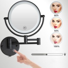 Make-up Makeup Reckodor, USB, 1x / 5x, 6500K, 2600mAh, 360
