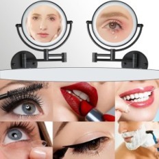 Make-up Makeup Reckodor, USB, 1x / 5x, 6500K, 2600mAh, 360