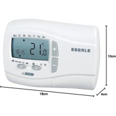 Eberle Inpet + 3R-hvid termostat med digital display