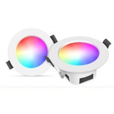 Lampada da incasso RGBIC, WiFi, Bluetooth, 9W, 160.000 colori, Alex, 10 pezzi