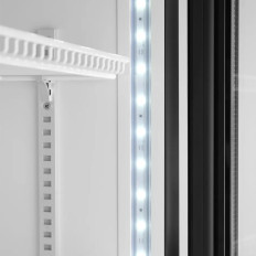 Website Koelkobe met achtergrondverlichting Reclamepaneel 360L