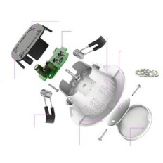 Lámpara Downlight RGBIC, WIFI, Bluetooth, 9W, 160,000 colores, Alex, 10 piezas