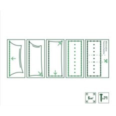 Hybrid Grass Nordic Lawn Lawn 1 x 5 m Elastisk holdbar, brugt