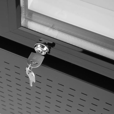 Tīmekļa vietnes dzesēšanas skapis ar backlit reklāmas paneli 360L