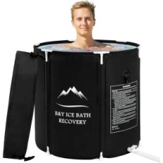 Kaasaskantav vann B & Y 80x75 cm Black Compact Bath Bath kodus ja kaasaskantava disaini