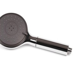 Chrome shower head with microfilter - stylish design, convenience and easy assembly