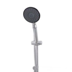 Chrome shower head with microfilter - stylish design, convenience and easy assembly