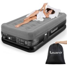 Lewondr Twin 18 Deluxe 190x99x46 cm Madrass med inbyggd pump