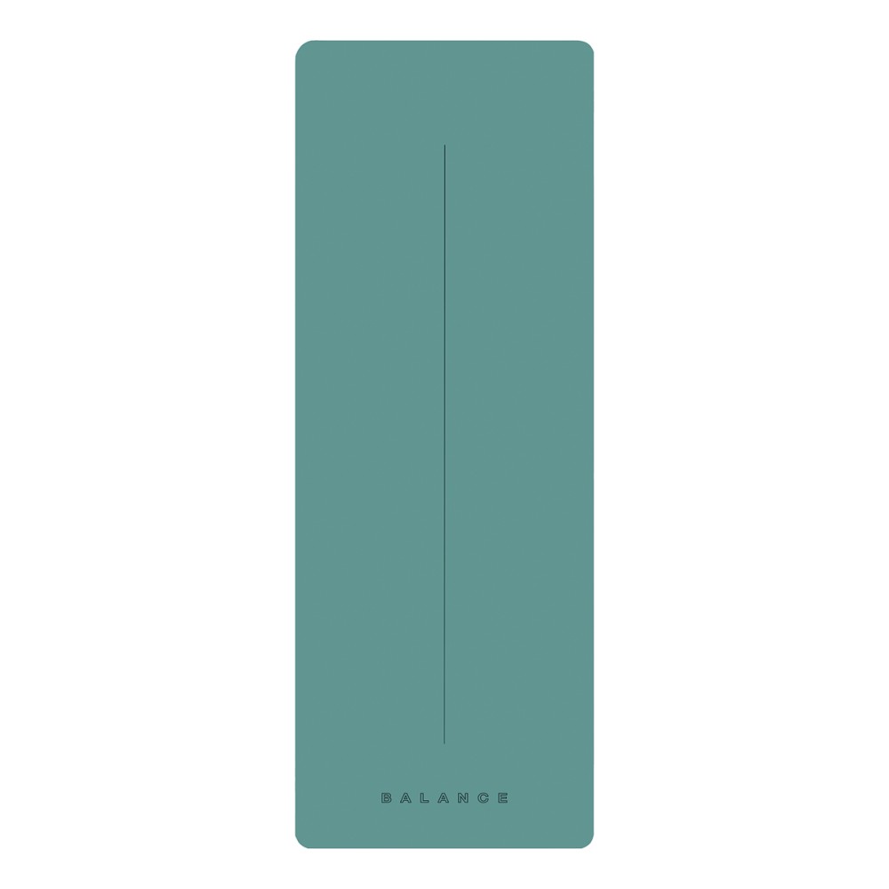 ESTERA DE YOGA BALANCE Verde Mostaza — vista superior