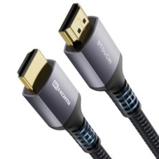 HDMI 2.1 2M kaabel, Stouchi 8K Ultra HD 4KBSS sertifikaatikaabel TV ja konsooli HDR