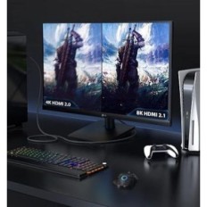 HDMI 2.1 2M kaabel, Stouchi 8K Ultra HD 4KBSS sertifikaatikaabel TV ja konsooli HDR