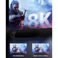 HDMI 2.1 2M kabel, stouchi 8k Ultra HD 4kbsps certifikát Certificate Kabel k televizoru a konzole s HDR