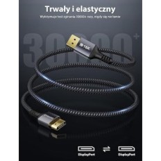 STUCHI DISPLAYPORT 2.1 dp2.1, 16K vid 60Hz, 10K vid 60Hz, 8K vid 120Hz, 4K vid 240hz 165Hz 144Hz