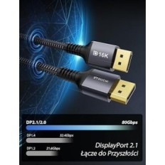 Stouchi Kábelcsatorna 2.1 DP2.1, 16K 60Hz, 10K 60Hz, 8K 120Hz, 4K 240Hz 165Hz 144Hz