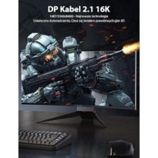 Stuche DisplayPort 2.1 DP2.1, 16K pri 60Hz, 10K pri 60Hz, 8K pri 120Hz, 4K pri 240 Hz 165Hz 144Hz
