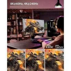 Stouchi DisplayPort-kabel 1.4 til Gaming Monitor, 240Hz, 3 m