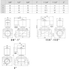 Vattenventil US Solid 1 tum, 24V, NC 0-10 Bar IP65 ElektrofiF för vattenflödesautomatisering