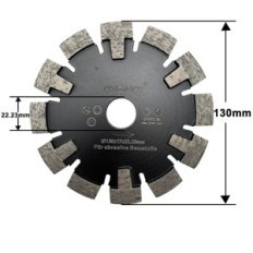Diamond Shield 130x17x12x22,23 mm Dial gvhakg fwjb10089 para corte de concreto