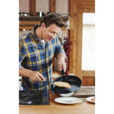 Tefal Pathery Jamie Oliver, nerjaveče jeklo, Silver-Black, 24 cm