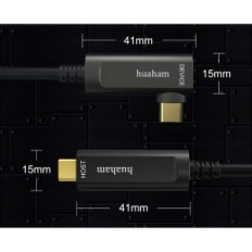 Huaham Fiber Optic USB C pro kabel Chladí USB C vpravo 10m Slim Slim 3,1 m dlouhý