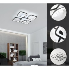 Käytetty LED-lamppu 64 W 6500 k 60cm musta kattovalaisin Dorlink Moderni toimistoon tai kylpyhuoneeseen