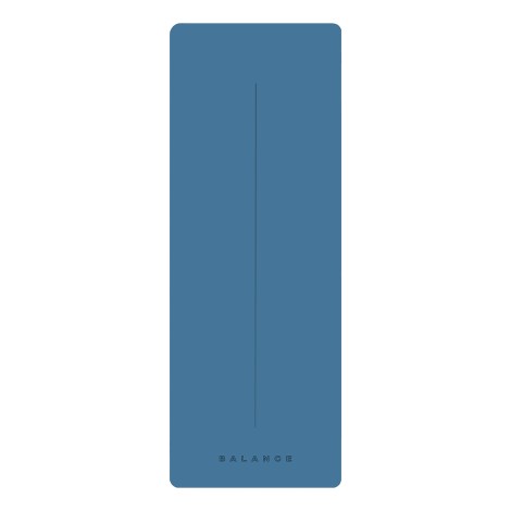 TAPIS DE YOGA BALANCE Bleu Foncé — vue de dessus