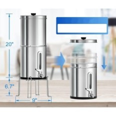 Purewell Water Purification System, 8 stupňů, 4 filtry, 8,5 litrů