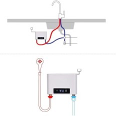 Elektromos vízmelegítő CJHZQYY, 3500 W, fehér