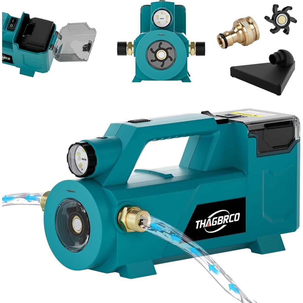 THAGBRCO Pumpe zu Makita, Li-Ion, 18 V, 430 Gallonen, Ausstellung