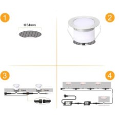 Gebruikte Subosi, Wi-Fi (RGB + Heat White) Lamp, IP67, KPL 10 PCS.