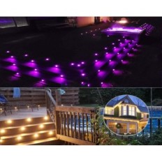 Begagnad Subosi, Wi-Fi (RGB + Värme Vit) Lampa, IP67, Kpl 10 st.