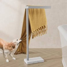 KES towel hanger, brushed steel