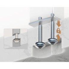 KES towel hanger, brushed steel